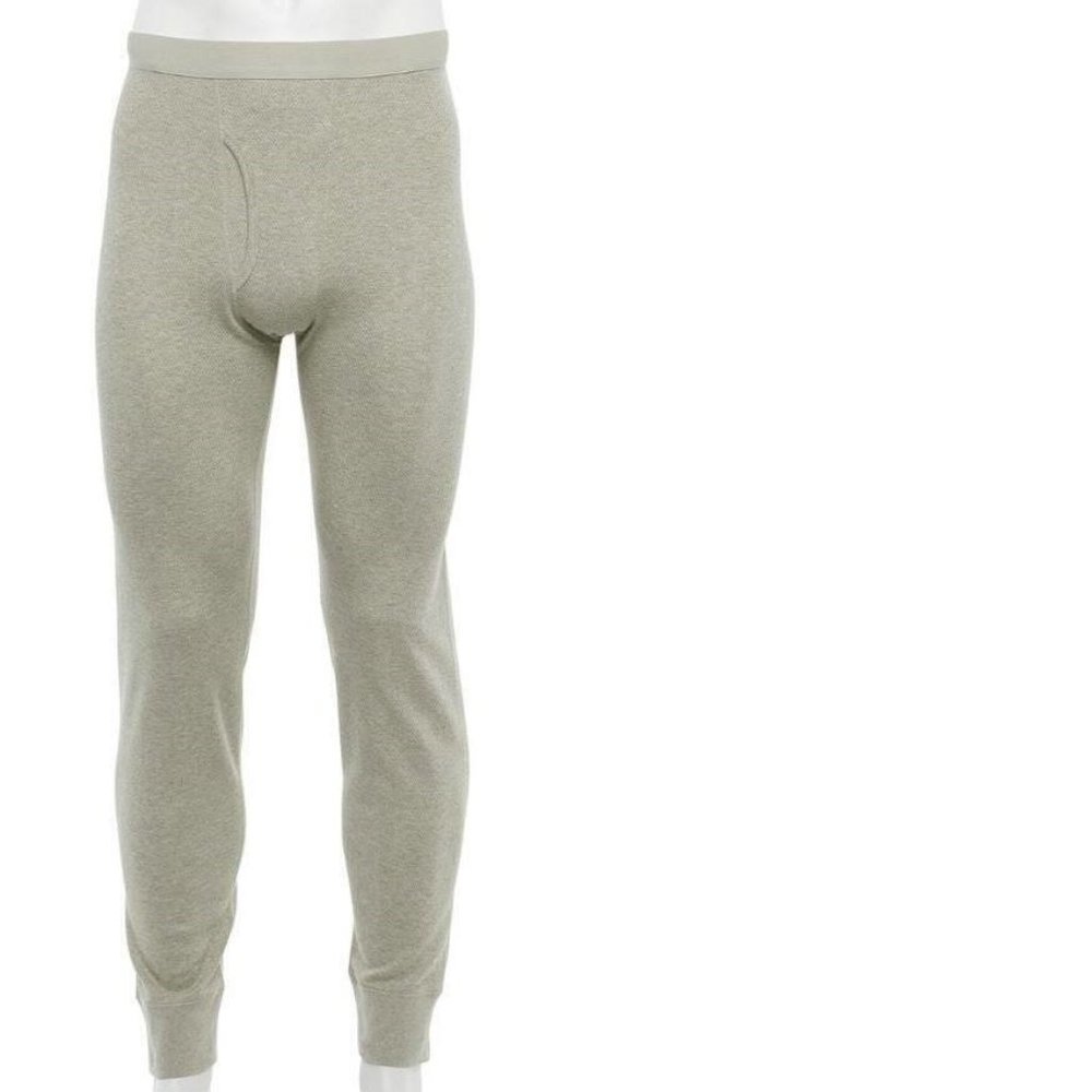 Mens Thermal Underwear Lite Gray 3XLT Tall Croft & Barrow Elastic Waist Winter